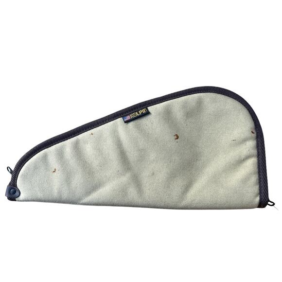KOLPIN Soft Padded Canvas Revolver Pistol Handgun Gun Case 15x7” - Picture 1 of 9